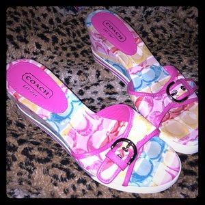 Coach sandals wedges